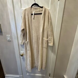 Babaton Beige Long Cardigan